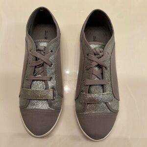 Call it Spring Gray and Silver Sneakers, Size 9.
